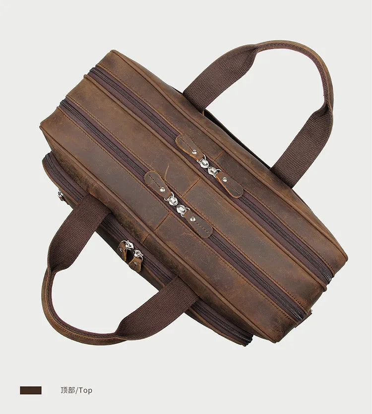 Genuine Leather Men Briefcase Business bag