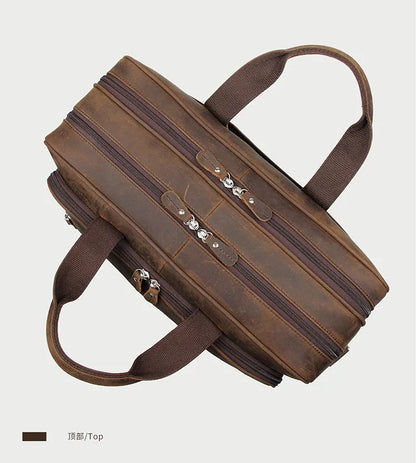 Genuine Leather Men Briefcase Business bag