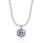 Sterling Silver Moissanite Crown Necklace for Ladies