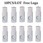 10pcs Flash Drive Flash Memory Card Memory Stick