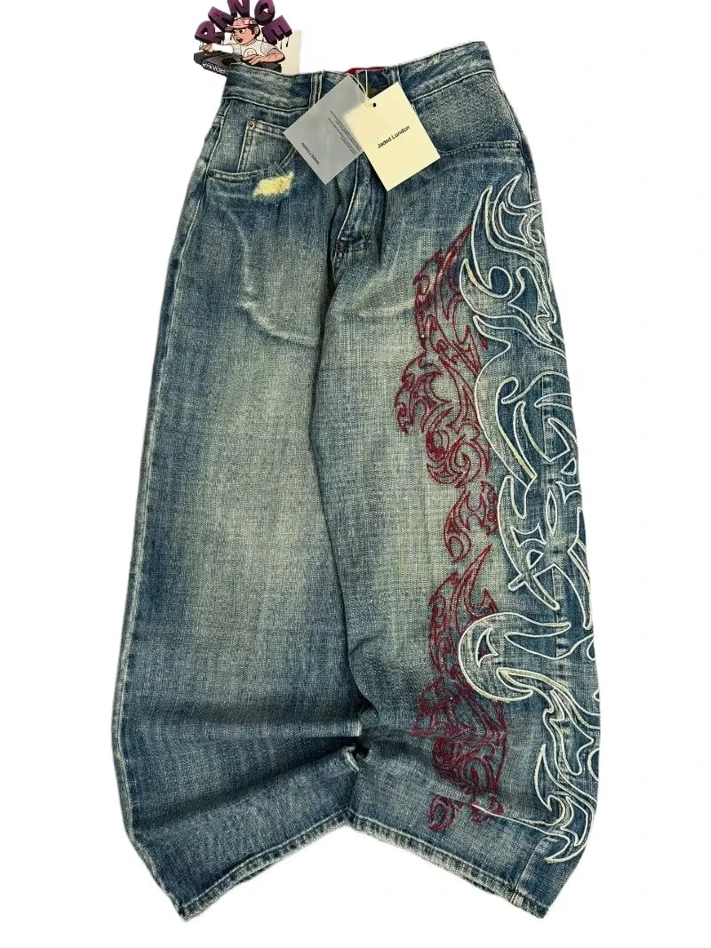 Mens American Vintage Yellow Washed Embroidered Jean