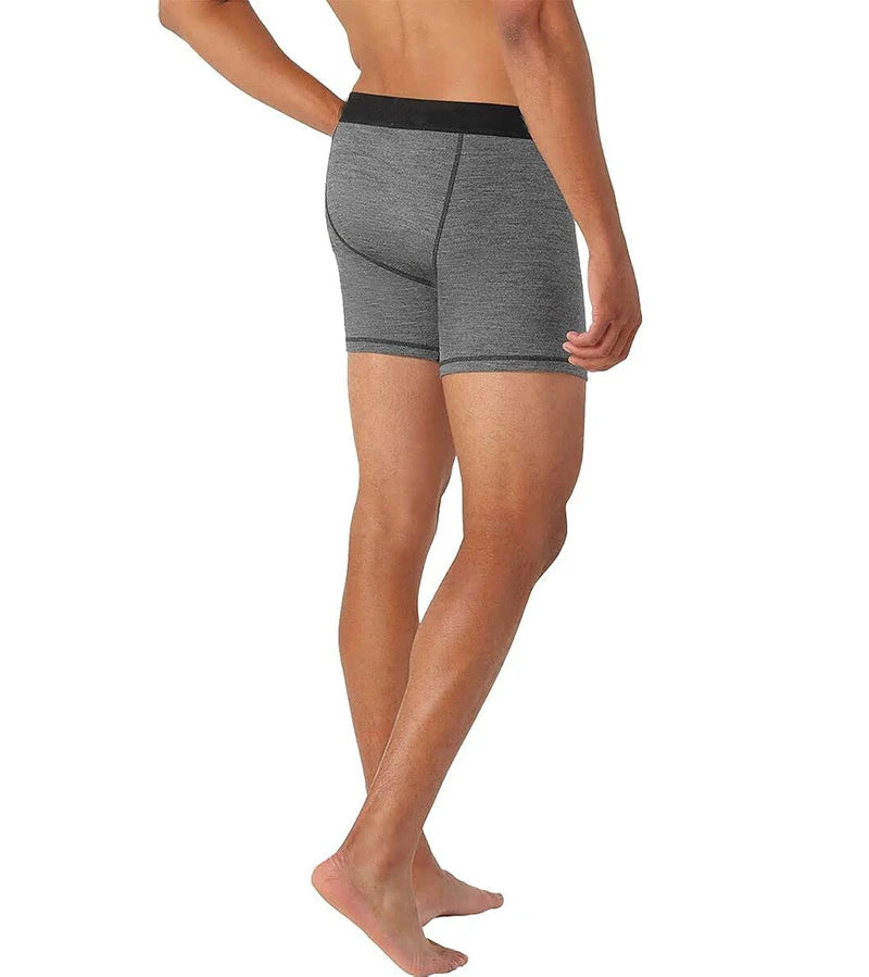 Mens Merino Boxer Briefs Soft Breathable Sports