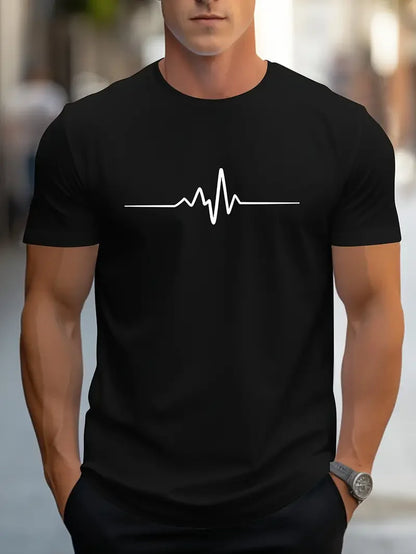 Men's Fashionable Crew Neck Short Sleeve T-shirt