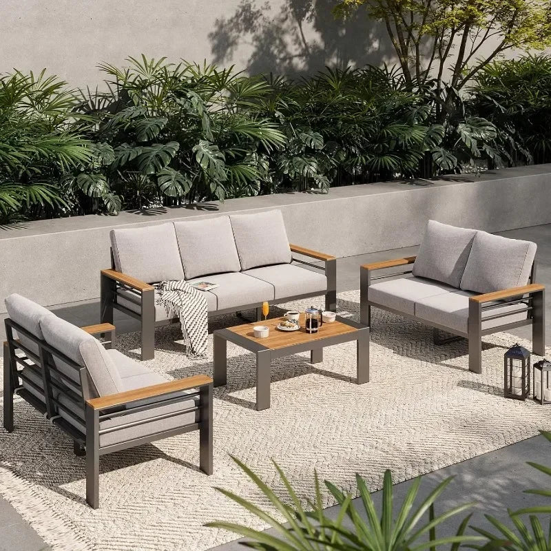 Outdoor Sectional with Coffee Table, Patio Sets