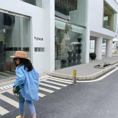 Kids' Lightweight Trendy Loose Irregular Design Shirt