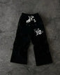 American Sweatpants Mens Gothic Hip Hop Baggy Elastic Waist