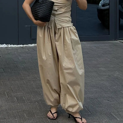 Women Casual High Waist Long Pants