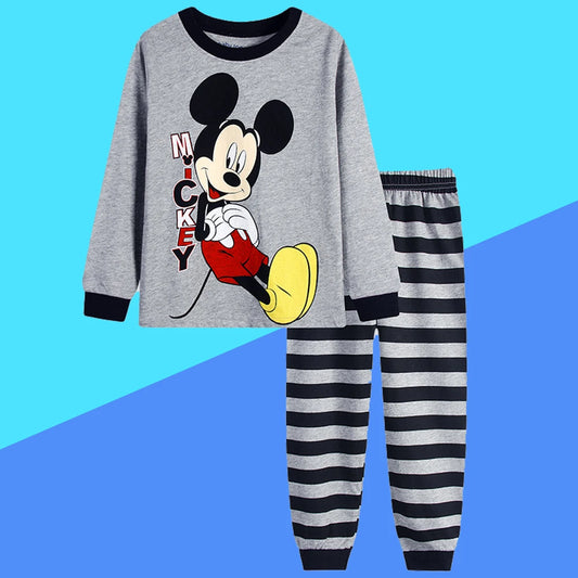 2 Pcs Boys/Girls Mickey Sleepwear Pajamas