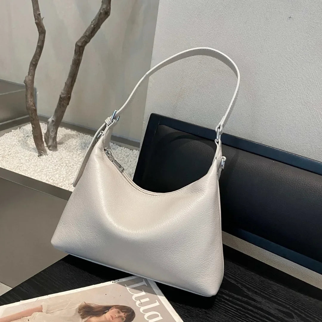 Luxury Full-Grain Leather Crossbody Bag for Women