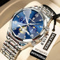 POEDAGAR Luxury Watch Top Original Waterproof Chronograph