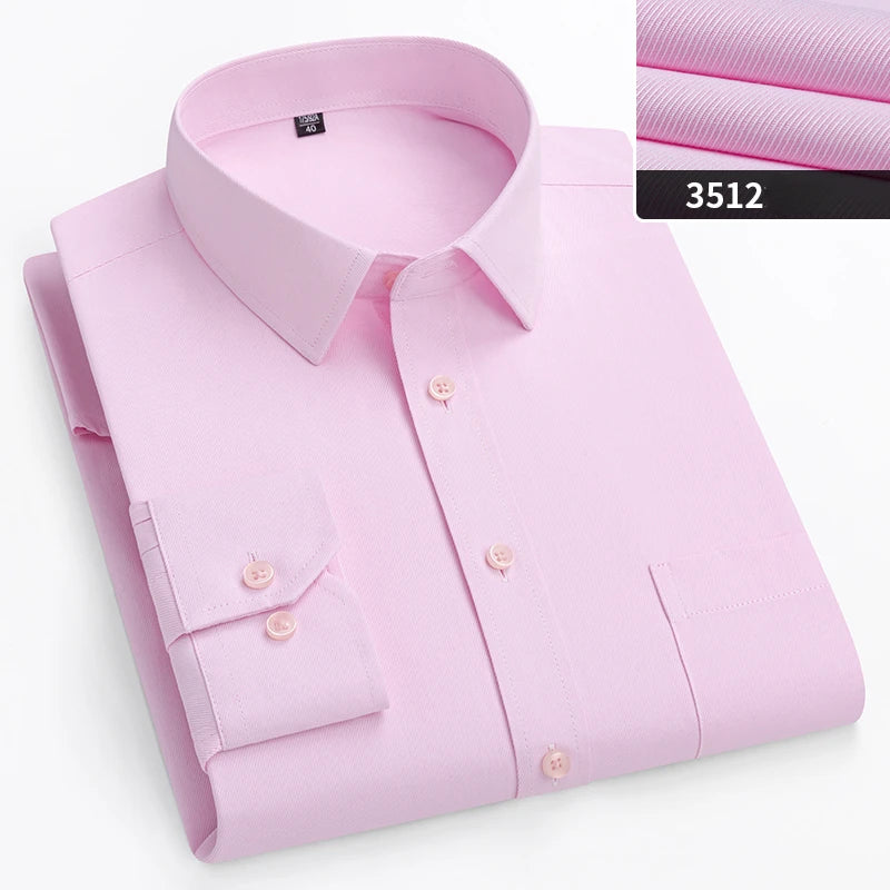 double collor Full shirts for men plus size