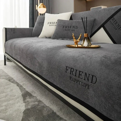Luxury Sofa Cushion Chenille Non-slip Cover