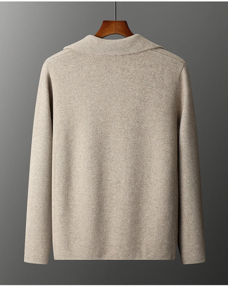 Men's Cashmere Knitted Cardigan Casual Jacket Top