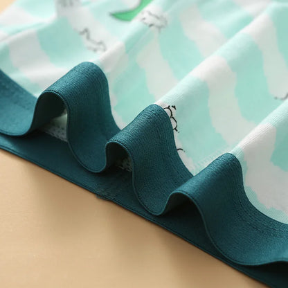 4PCS Boys Cute Cotton Breathable Comfort Underwear