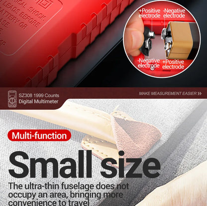 Digital Multimeter   AC/DC Current Meter Voltage Resistance