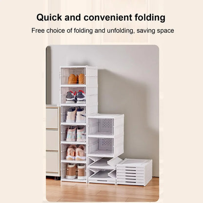 Storage Organizer Foldable Clear Stackable Box