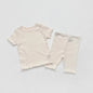 2 Pcs Cotton Breathable Clothes Set Infant Short Sleeve