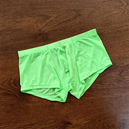 4PCS Sexy Men Brief Summer Breathable Underwear