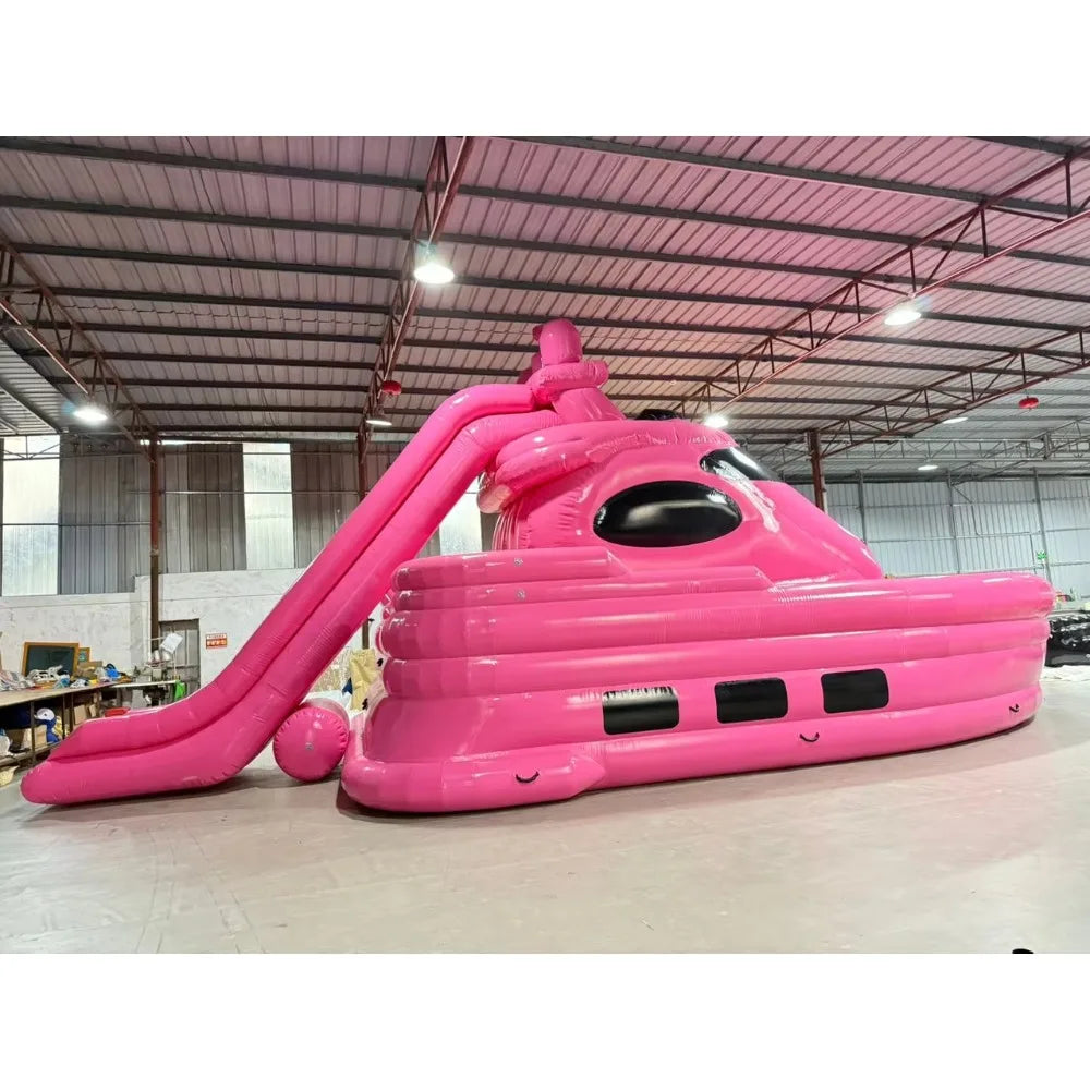 Large Custom Inflatable Pink Boat High Quality