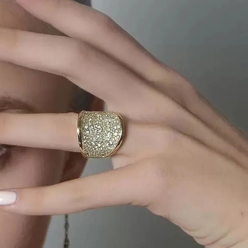 Geometric Design Women Full Round Cubic Zirconia