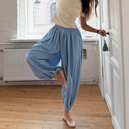 Women Casual High Waist Long Pants