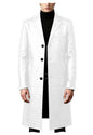Men's Crocodile Leather Trench Coat Luxury Long