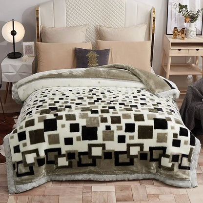 European Style Warm Raschel Blanket High End
