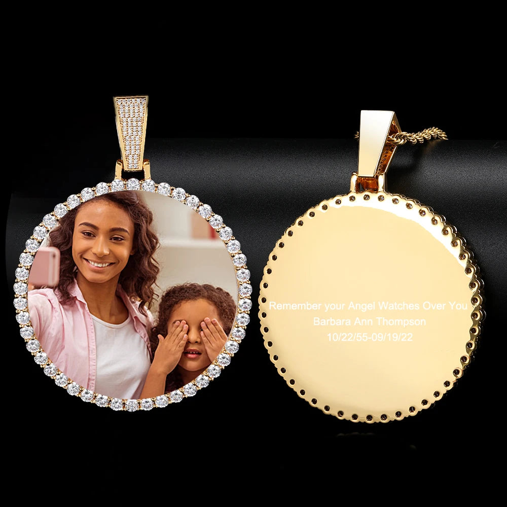 Hip Hop Jewelry Bling CZ Picture Necklace