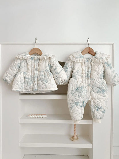 Infant Baby Girls Long Sleeve Cotton Jumpsuit