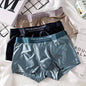 3Pcs Men's Silk Seamless Breathable Boxer Underwear