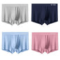 Men's Silk Flat Corner Antibacterial  Boxer Briefs