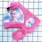 Girls Scarf Hat Glove Elsa Cartoon Cosplay