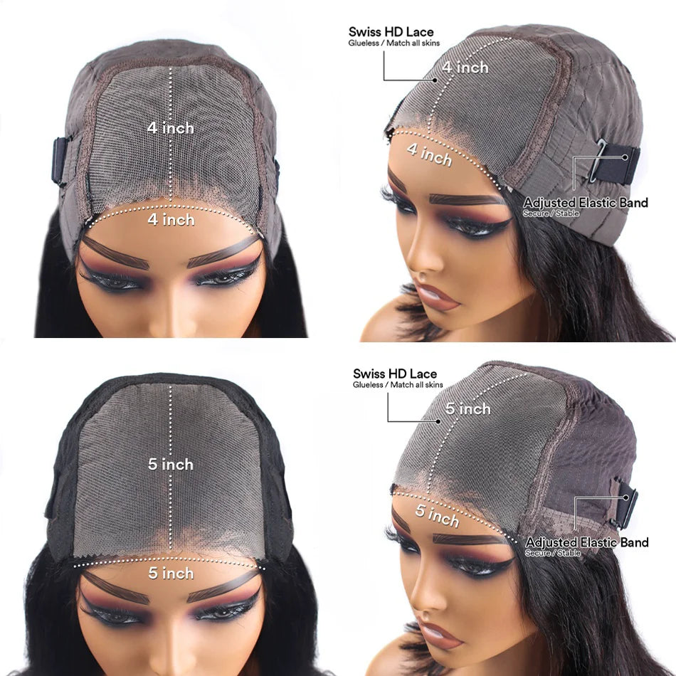 Lace Frontal Wig Glueless Preplucked Wig Human Hair
