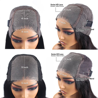 Lace Frontal Wig Glueless Preplucked Wig Human Hair