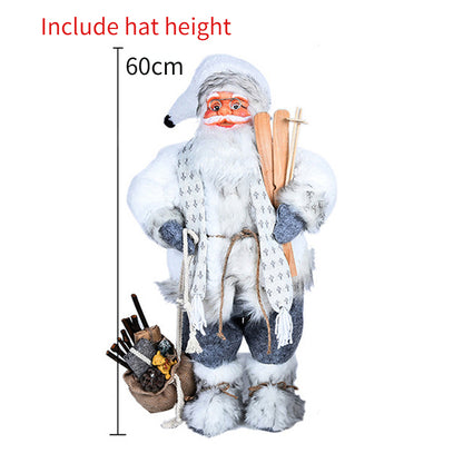 Large Standing Santa Figurine Doll Home Decoration