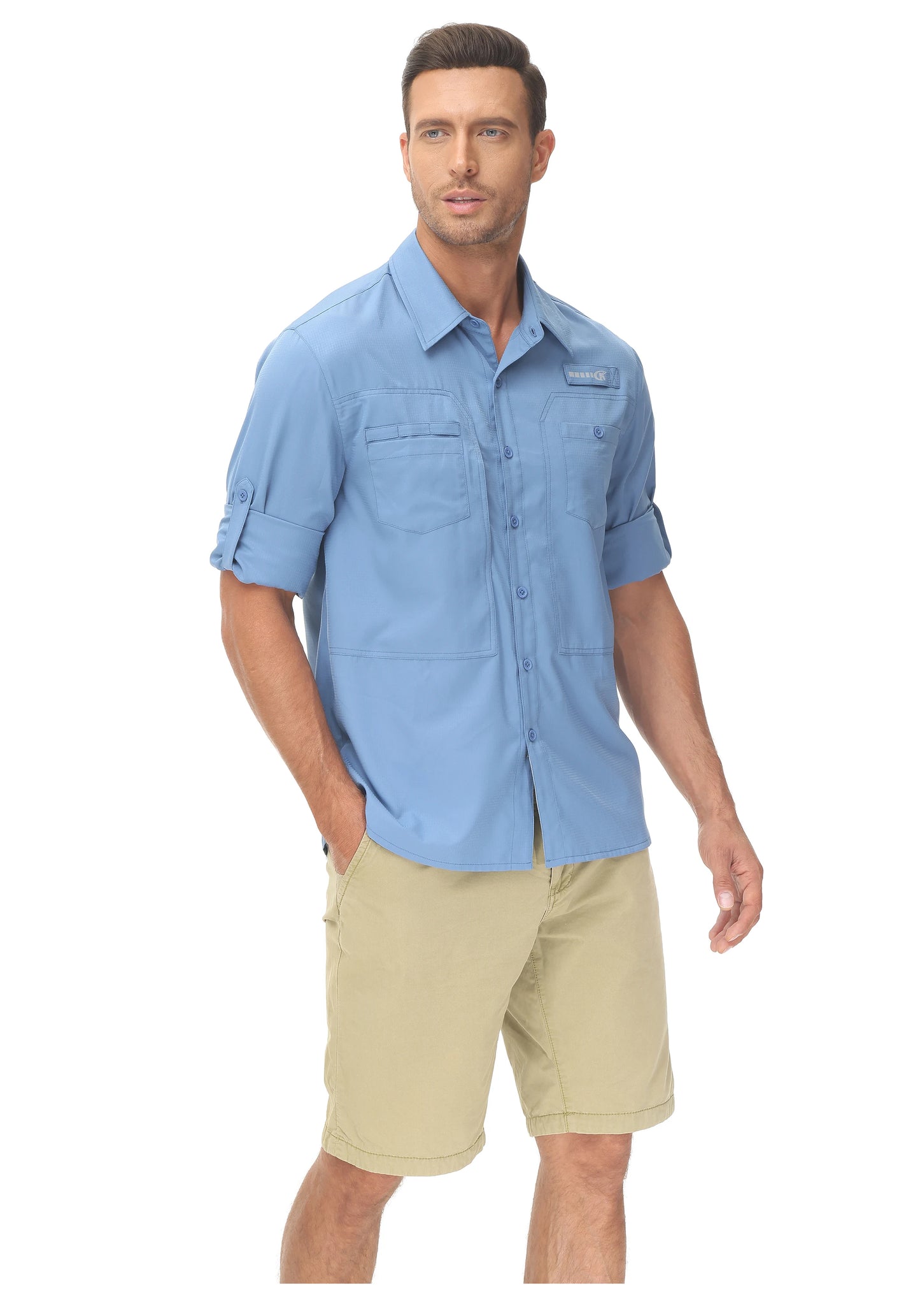 Men's UPF 50+ Casual Long Sleeve Fishing Shirts