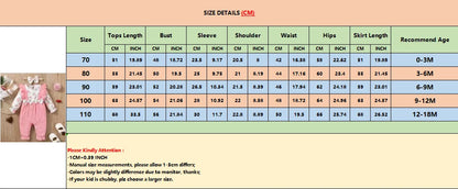 0-18 Months Girl Romper Cute Floral Long Sleeve