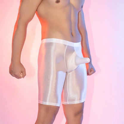 Men's glossy  Elephant Nose Breathable boxershorts