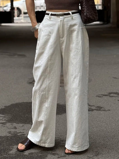 Women Wide Leg Formal Straight Leg Pants