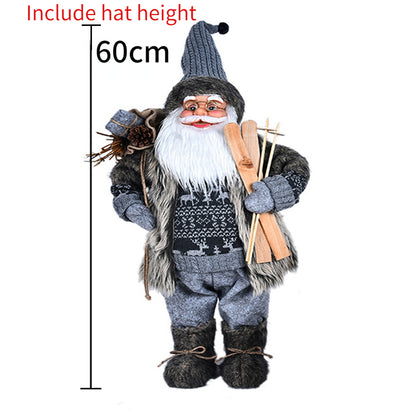 Large Standing Santa Figurine Doll Home Decoration