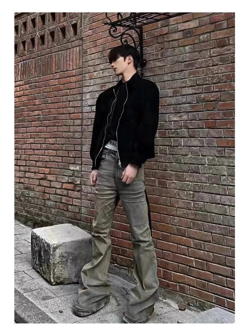 Men's Horn Wide Skinny Stacked Denim Pant