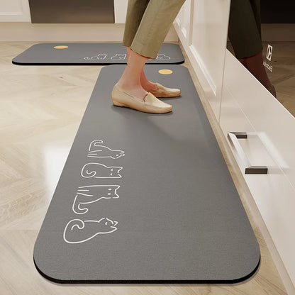 Absorbent Non-slip Carpet Diatom Mud Rug