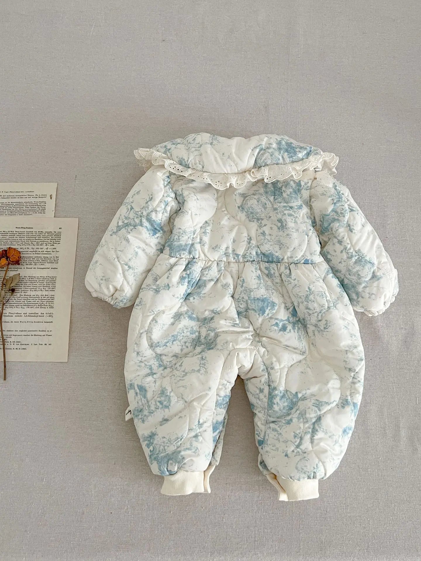 Infant Baby Girls Long Sleeve Cotton Jumpsuit