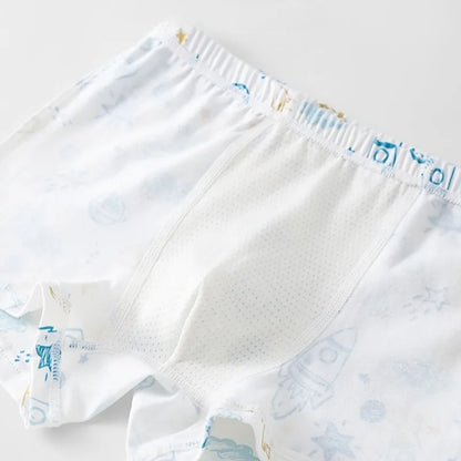 4PCS Boys Cute Cartoon Breathable Cotton Underwear