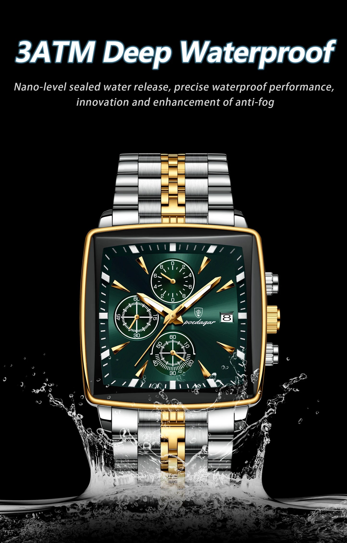 POEDAGAR Top Luxury Male Wristwatch Waterproof