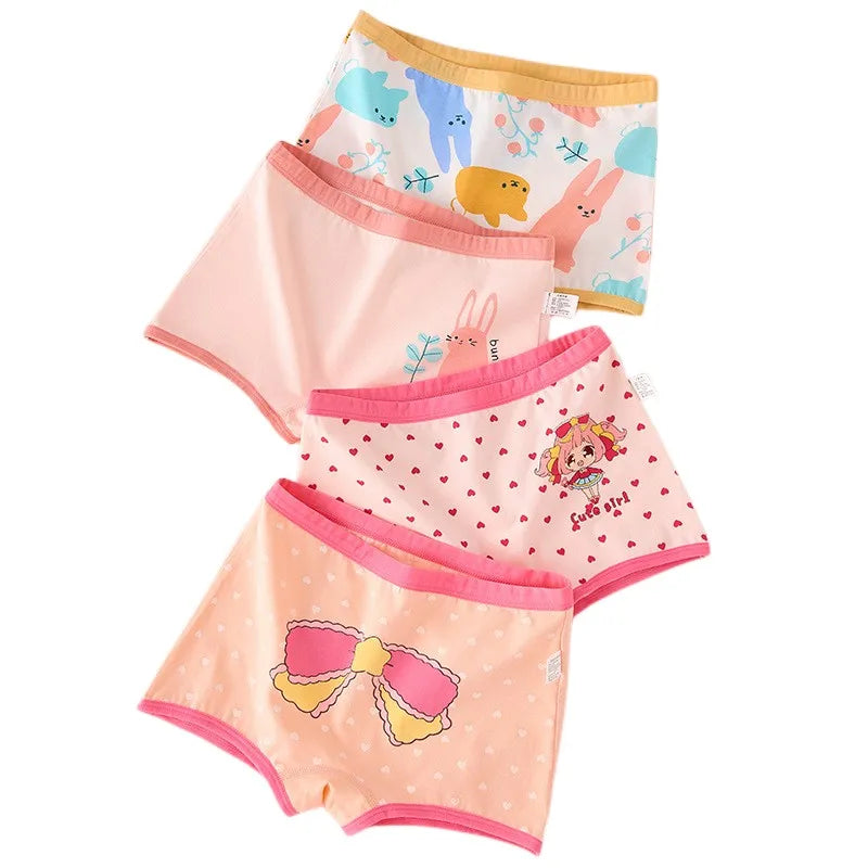 Girl Cotton Briefs Boxers Breathable Comfortable
