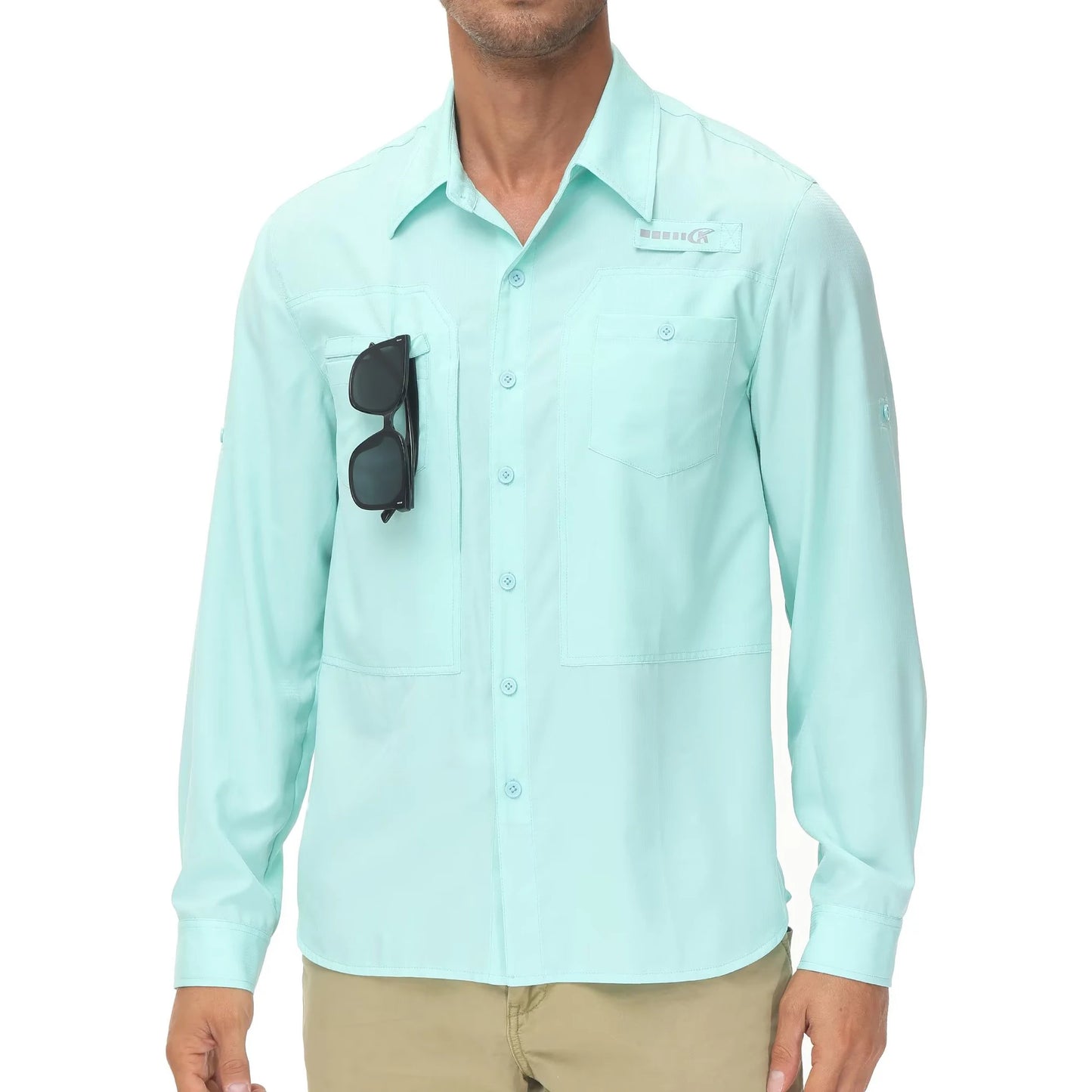 Men's UPF 50+ Casual Long Sleeve Fishing Shirts