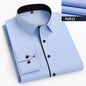 double collor Full shirts for men plus size