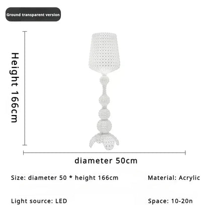Italian Designer's Creative Hollowed Out Floor Lamp