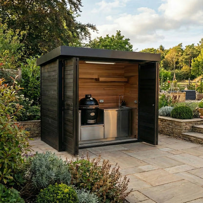 Outdoor Kitchen Pods BBQ Cooking Cabin with Electrical